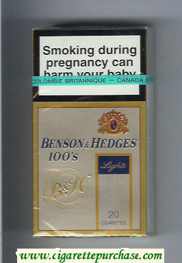 Benson & Hedges Lights 100s cigarettes Filter Tipped Premium Quality lights